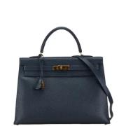 Hermès Vintage Pre-owned Laeder handvskor Blue, Dam