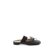 MM6 Maison Margiela Anatomiska ballerinaskor med dekorativ rosett Blac...