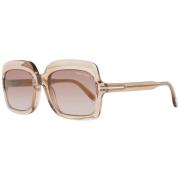 Tom Ford Bruna Dam Solglasögon Oval Gradient Brown, Dam