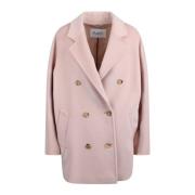 Max Mara Ull Bäver Kashmirrock Pink, Dam