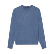 Brooks Brothers Kofta i ull och kashmir med rund halsringning Blue, He...