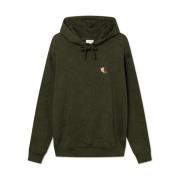 Les Deux Clyde AOP Hoodie Green, Herr