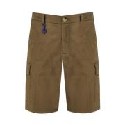 Manuel Ritz Militärgrön Cargo Bermuda Shorts Green, Herr