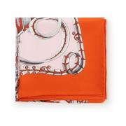 Salvatore Ferragamo Orange Foulard Halsduk Orange, Dam