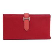 Hermès Vintage Pre-owned Laeder plnbcker Red, Dam