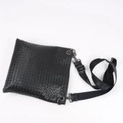 Bottega Veneta Vintage Pre-owned Laeder crossbodyvskor Black, Herr