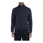 Replay Herr Full Zip Cardigan Tröja Blue, Herr