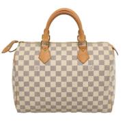 Louis Vuitton Vintage Pre-owned Canvas handvskor White, Dam