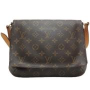 Louis Vuitton Vintage Pre-owned Canvas axelremsvskor Brown, Dam