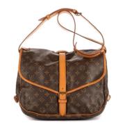 Louis Vuitton Vintage Pre-owned Canvas handvskor Brown, Dam