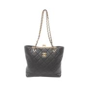 Chanel Vintage Pre-owned Laeder totevskor Black, Dam