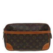 Louis Vuitton Vintage Pre-owned Canvas kuvertvskor Brown, Dam