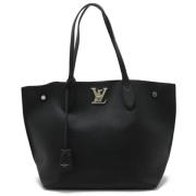 Louis Vuitton Vintage Pre-owned Laeder totevskor Black, Dam