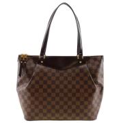 Louis Vuitton Vintage Pre-owned Canvas axelremsvskor Brown, Dam