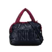 Chanel Vintage Pre-owned Nylon chanel-vskor Blue, Dam