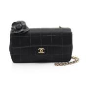 Chanel Vintage Pre-owned Canvas crossbodyvskor Black, Dam