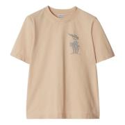 Burberry Beige Bomull Jersey T-shirt Polo Beige, Dam