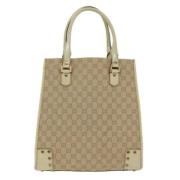 Gucci Vintage Pre-owned Canvas gucci-vskor Beige, Dam