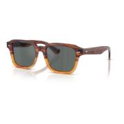 Oliver Peoples Stiliga unisex solglasögon blå linser Brown, Herr