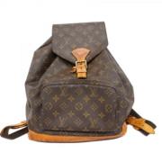 Louis Vuitton Vintage Pre-owned Tyg ryggsckar Brown, Dam