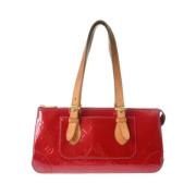 Louis Vuitton Vintage Pre-owned Laeder axelremsvskor Red, Dam