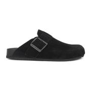 Balenciaga Svarta Slip-On Läderskor Black, Dam