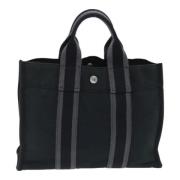 Hermès Vintage Pre-owned Canvas totevskor Black, Dam