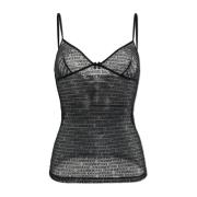 Dsquared2 Spets camisole topp Black, Dam