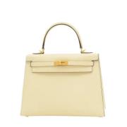 Hermès Vintage Pre-owned Laeder handvskor Beige, Dam