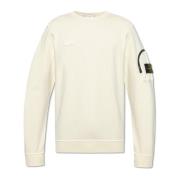 Stone Island Sweatshirt med logotyp Beige, Herr