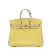 Hermès Vintage Pre-owned Laeder handvskor Yellow, Dam