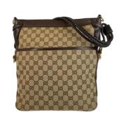 Gucci Vintage Pre-owned Canvas crossbodyvskor Brown, Dam