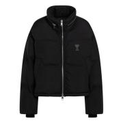 Ami Paris Puffer Jacket Black, Dam