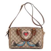 Gucci Vintage Pre-owned Canvas gucci-vskor Beige, Dam