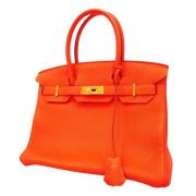 Hermès Vintage Pre-owned Laeder handvskor Orange, Dam