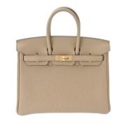 Hermès Vintage Pre-owned Laeder handvskor Beige, Dam