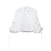 Blanche Vit Tunika Blus White, Dam