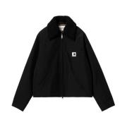 Carhartt Wip Kort Sheepskin Casual Jacka Black, Dam