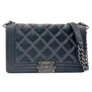 Chanel Vintage Pre-owned Tyg chanel-vskor Black, Dam