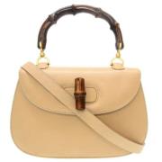 Gucci Vintage Pre-owned Laeder gucci-vskor Beige, Dam