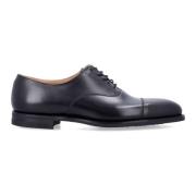 Crockett & Jones Svarta Stängda Tå Oxford Skor Black, Herr