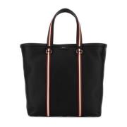 Bally Stilren Svart Läder Shoppingväska Black, Herr