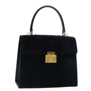 Gucci Vintage Pre-owned Mocka handvskor Blue, Dam