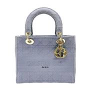 Dior Vintage Pre-owned Canvas handvskor Blue, Dam