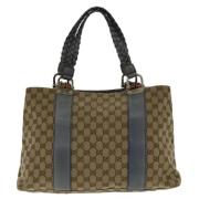 Gucci Vintage Pre-owned Canvas gucci-vskor Beige, Dam