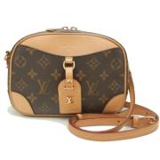 Louis Vuitton Vintage Pre-owned Canvas crossbodyvskor Brown, Dam