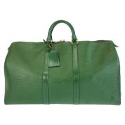 Louis Vuitton Vintage Pre-owned Laeder resvskor Green, Dam