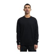 C.P. Company Diagonal Fleece Logo Sweatshirt Black, Herr