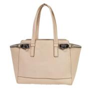 Salvatore Ferragamo Pre-owned Pre-owned Laeder totevskor Beige, Dam