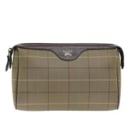 Burberry Vintage Pre-owned Canvas kuvertvskor Brown, Dam